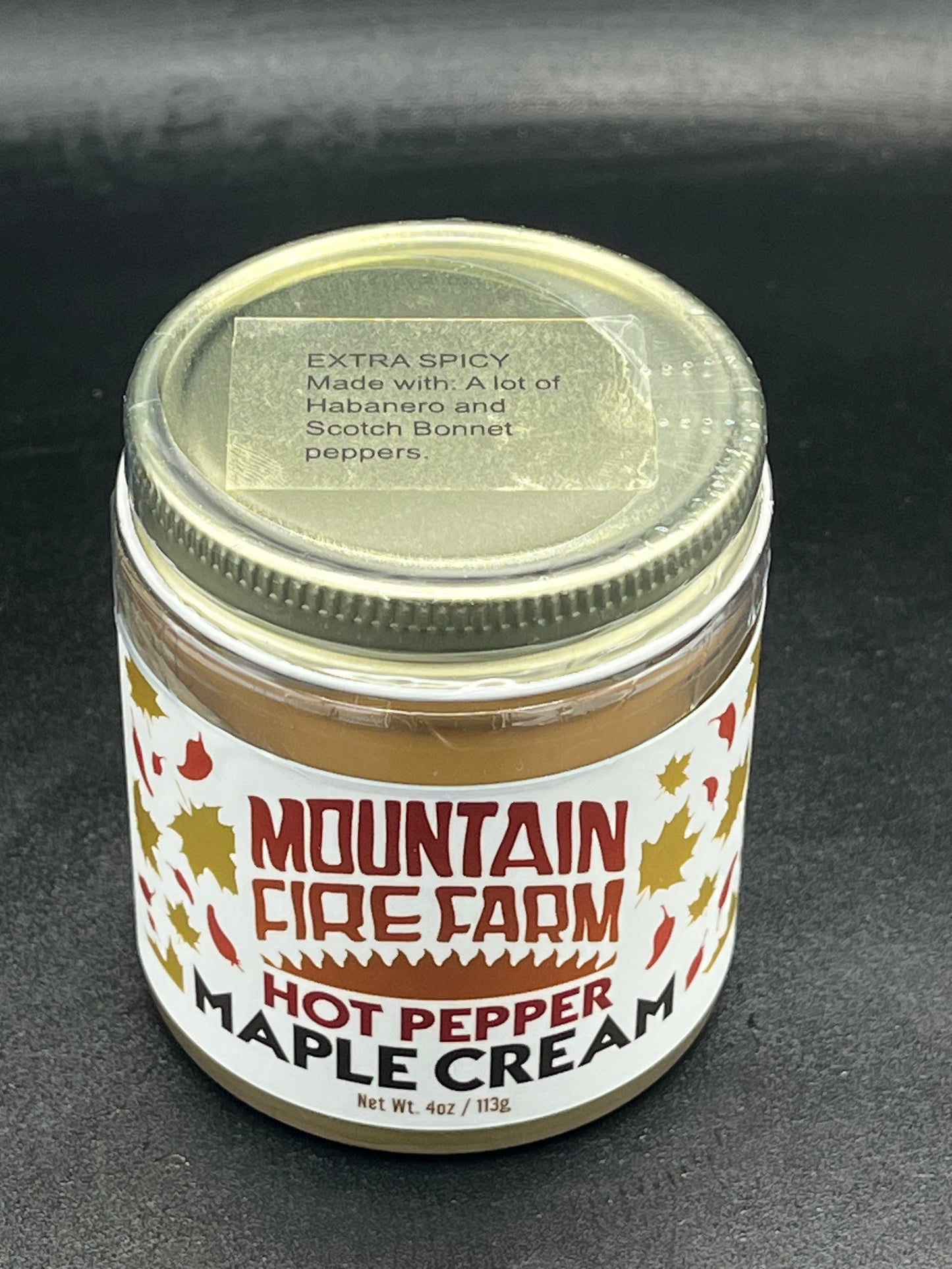 Quarter Pound Extra Hot Pepper Maple Cream - 'Habanero and Scotch Bonnet'