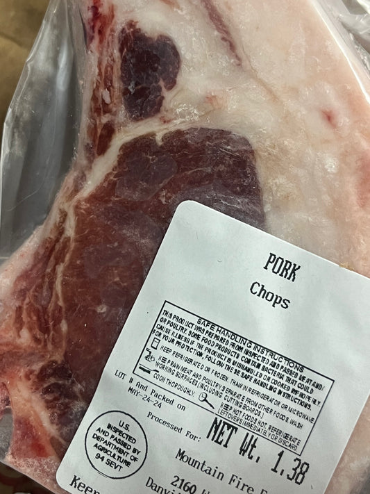 USDA Mangalitsa Pork Chop 2 pack $20/lb - Must use Contact Form to order Pork